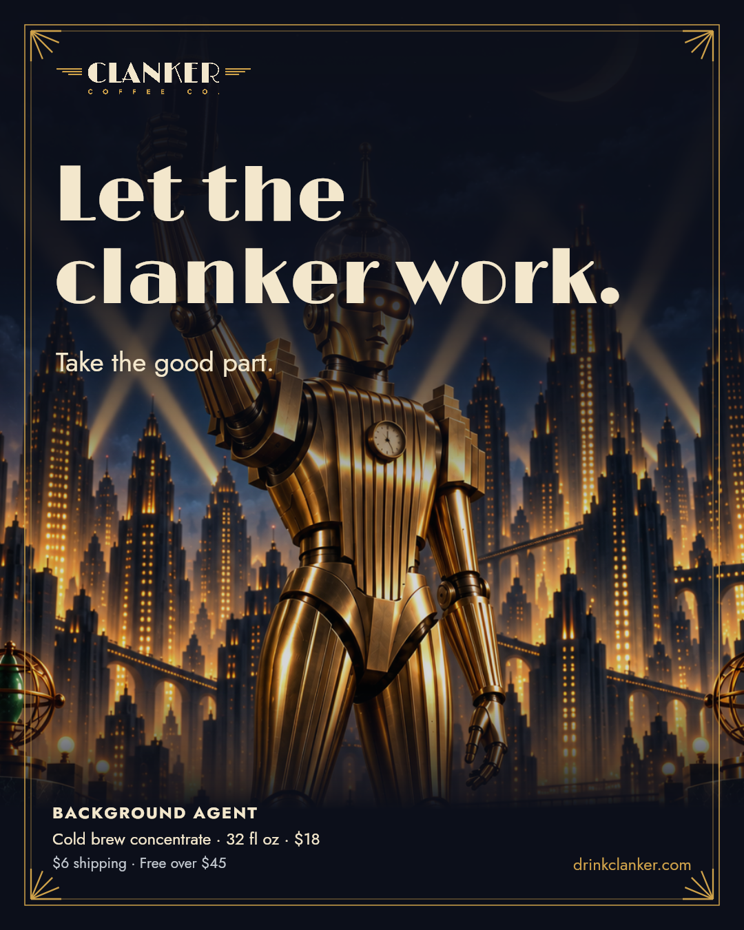 Let the clanker work: Background Agent the brand world advertisement