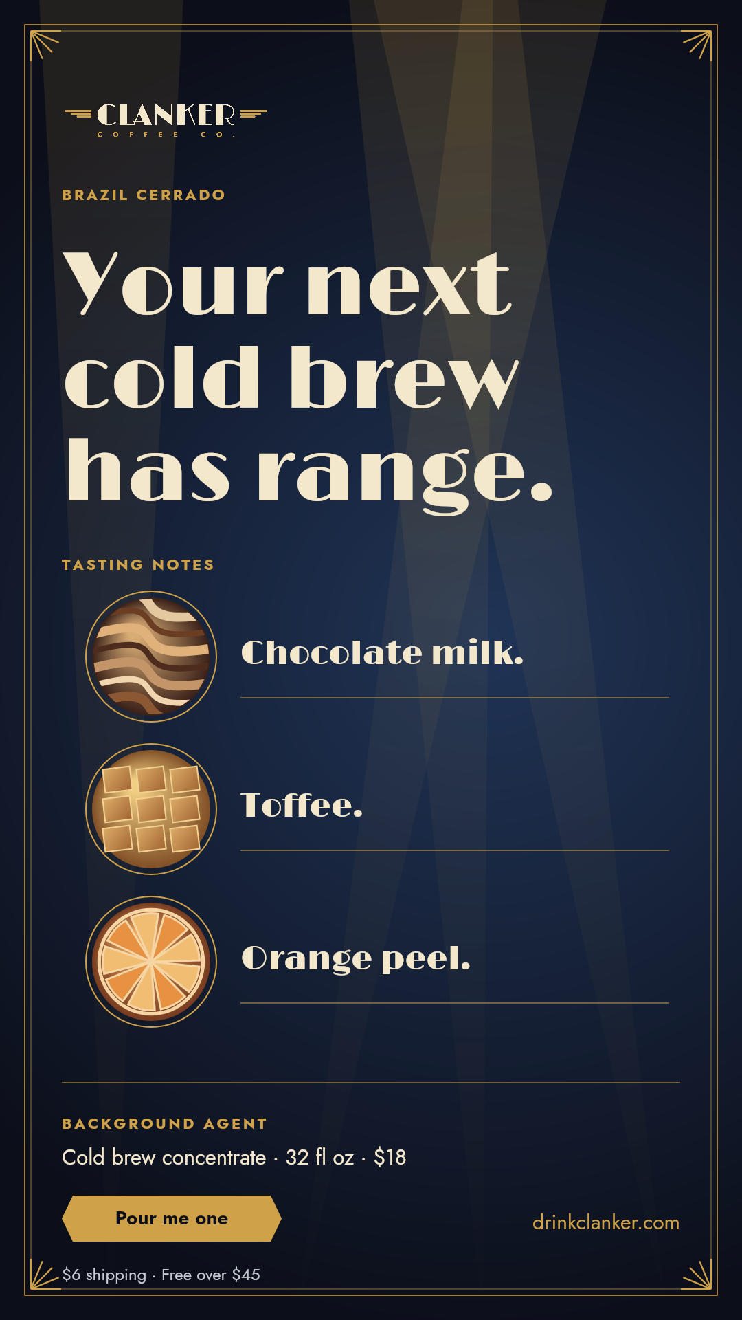 Good taste: Background Agent tasting notes advertisement