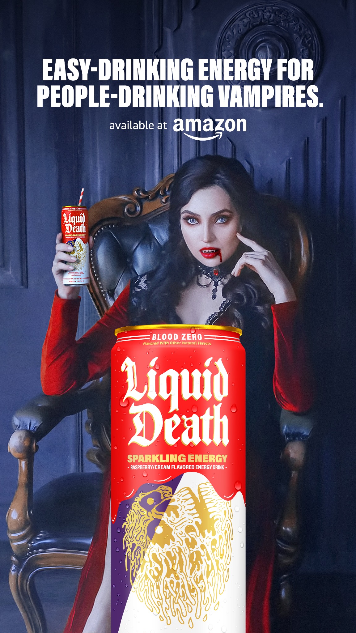 Research reference from Liquid Death, ad 1640295544478670