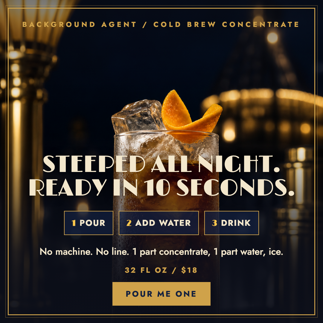 Steeped all night ready in 10 seconds ad