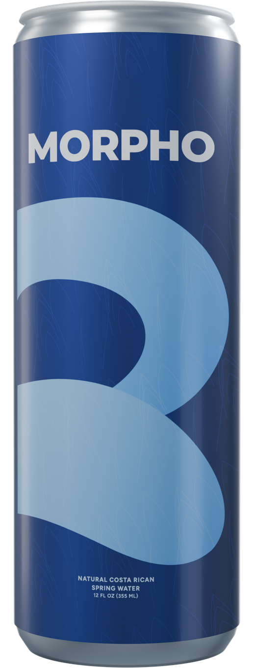 Official MORPHO Sparkling 12 oz can — August 2026