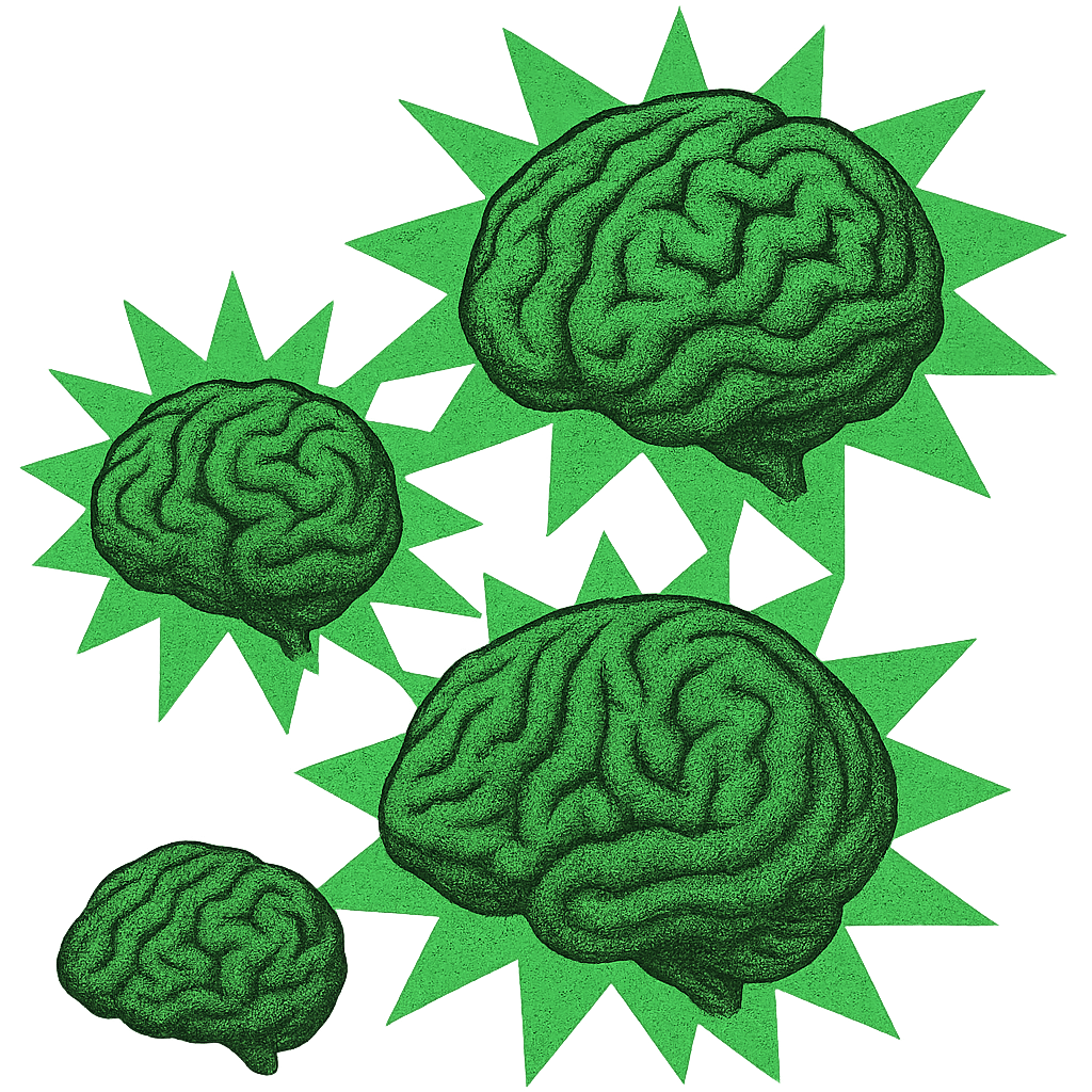 AI brain pattern decoration