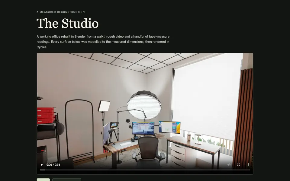 Pat's studio in Blender: GPT-6 Astra build